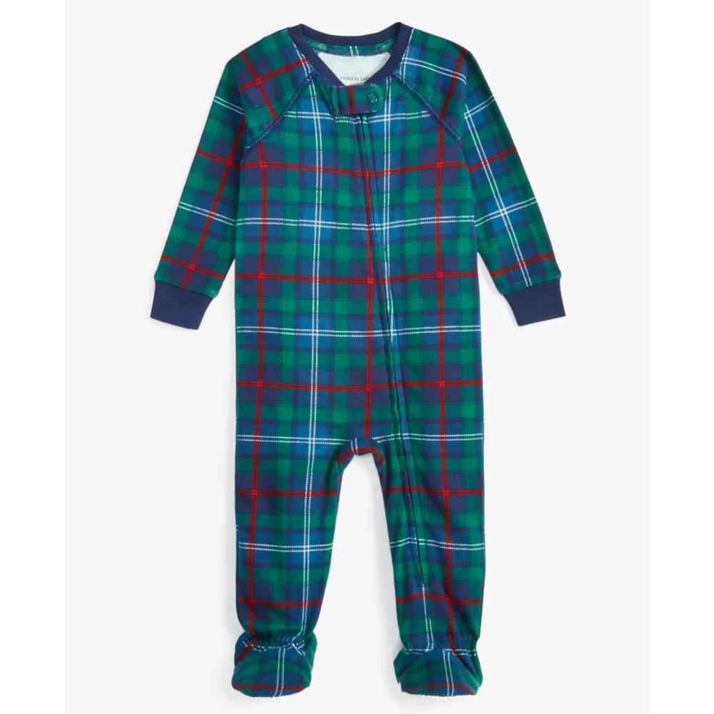 Holiday Lane Infant Plaid Cotton Matching Family Pajamas Size 3-6 months 0772
